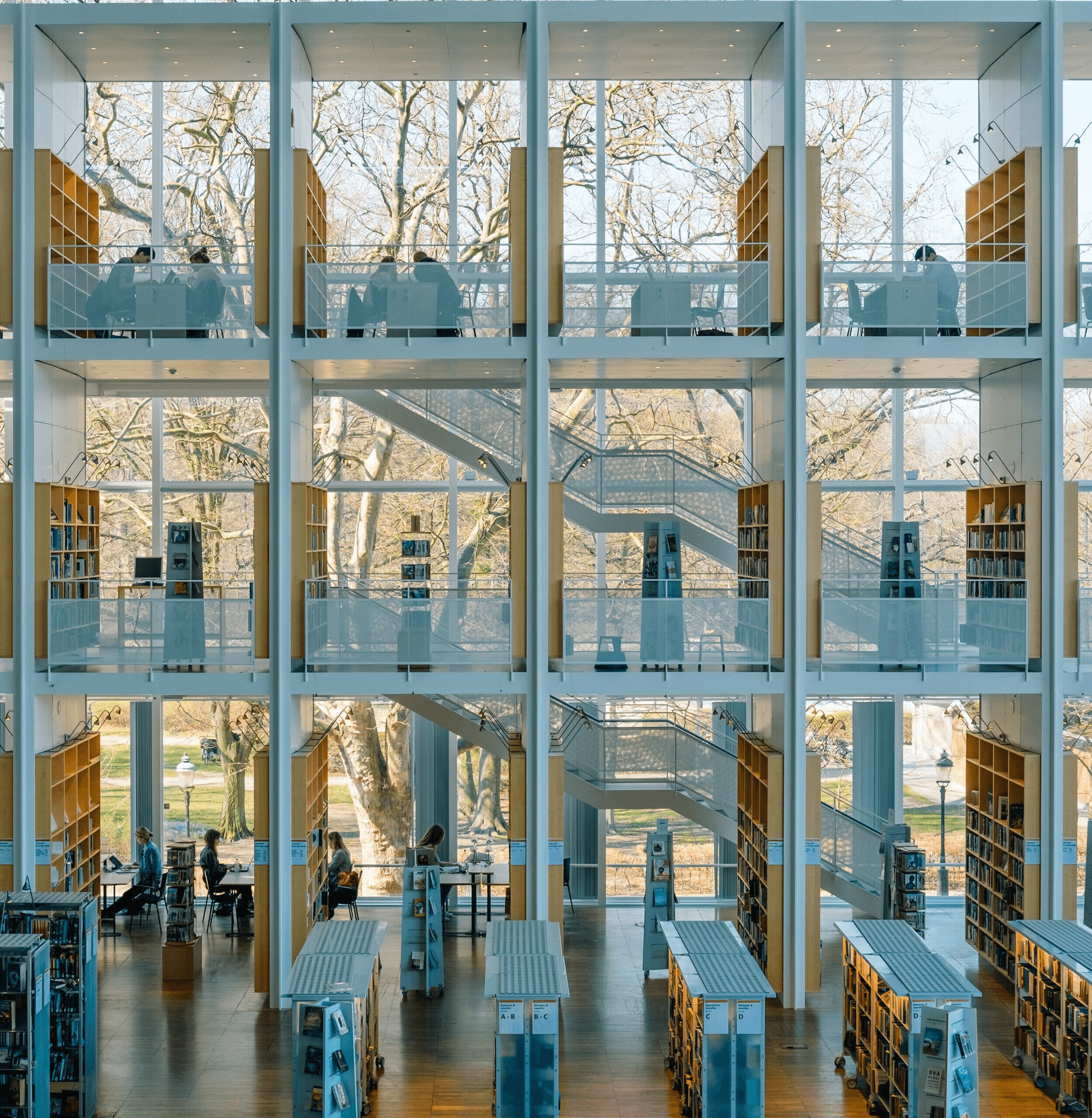 Image of a modern library